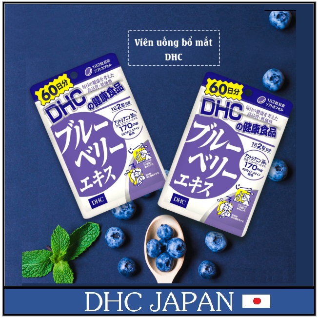 [Date-9/2022] Viên uống bổ mắt DHC việt quất Nhật 120 viên 60 ngày