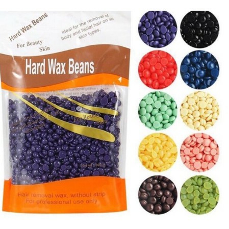 Sáp Wax Tẩy Lông, Kem Tẩy Lông Chân, Lông Tay Và Râu, Sáp Wax Lông Nóng Dạng Hạt Đậu Hard Wax Bean 100G Dùng Cho Nồi Đun Sáp Triệt Lông Vĩnh Viễn, An Toàn Hiệu Quả.