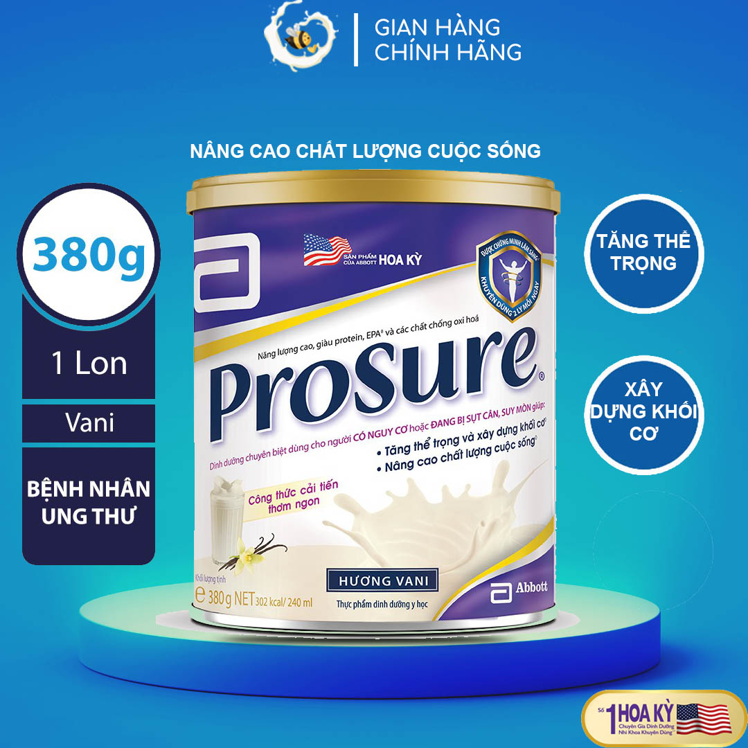 Sữa prosure dành cho người bệnh ung thư hương vani 380g