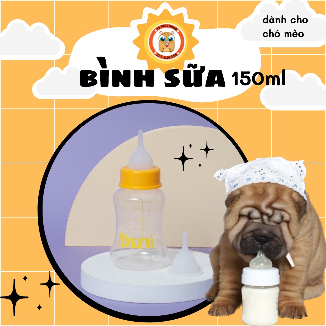 Bình sữa bú cho chó mèo sơ sinh (Có 2 size)