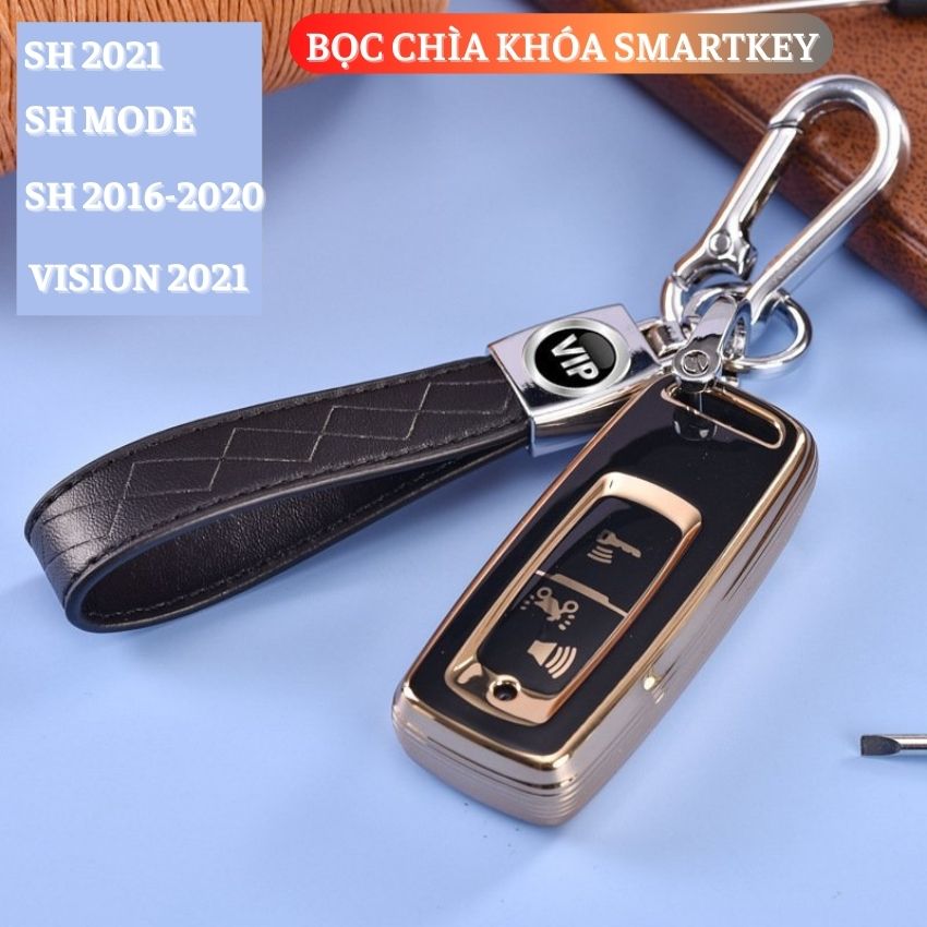 Bọc chìa khoá smartkey sh , airblade, vision lead - tặng kèm móc khóa hợp kim
