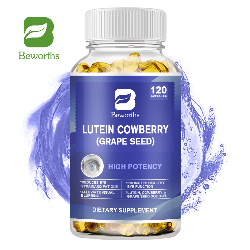 BEWORTHS Eye Vitamins Lutein Bilberry Capsules with Grape Seed Extract to