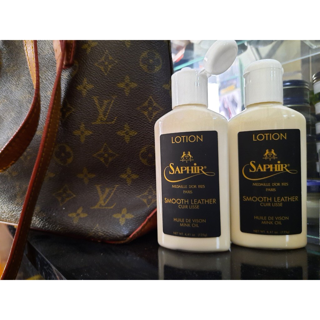 Kem làm sạch, lám mới và dưỡng đồ da hàng hiệu dòng Saphir MDO Lotion 125ml