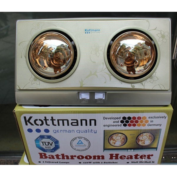 Bóng sưởi KOTTMAN loại 3 và 2 bóng sưởi ấm không gian lạnh