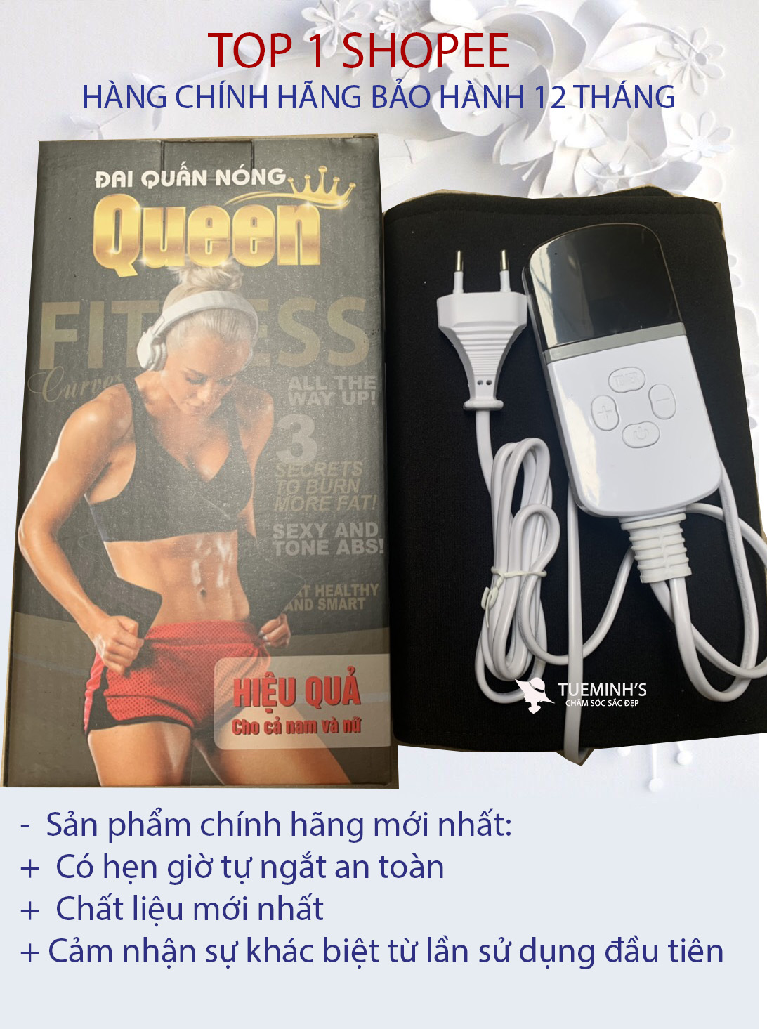 Đai quấn nóng Queen tan mỡ bụng