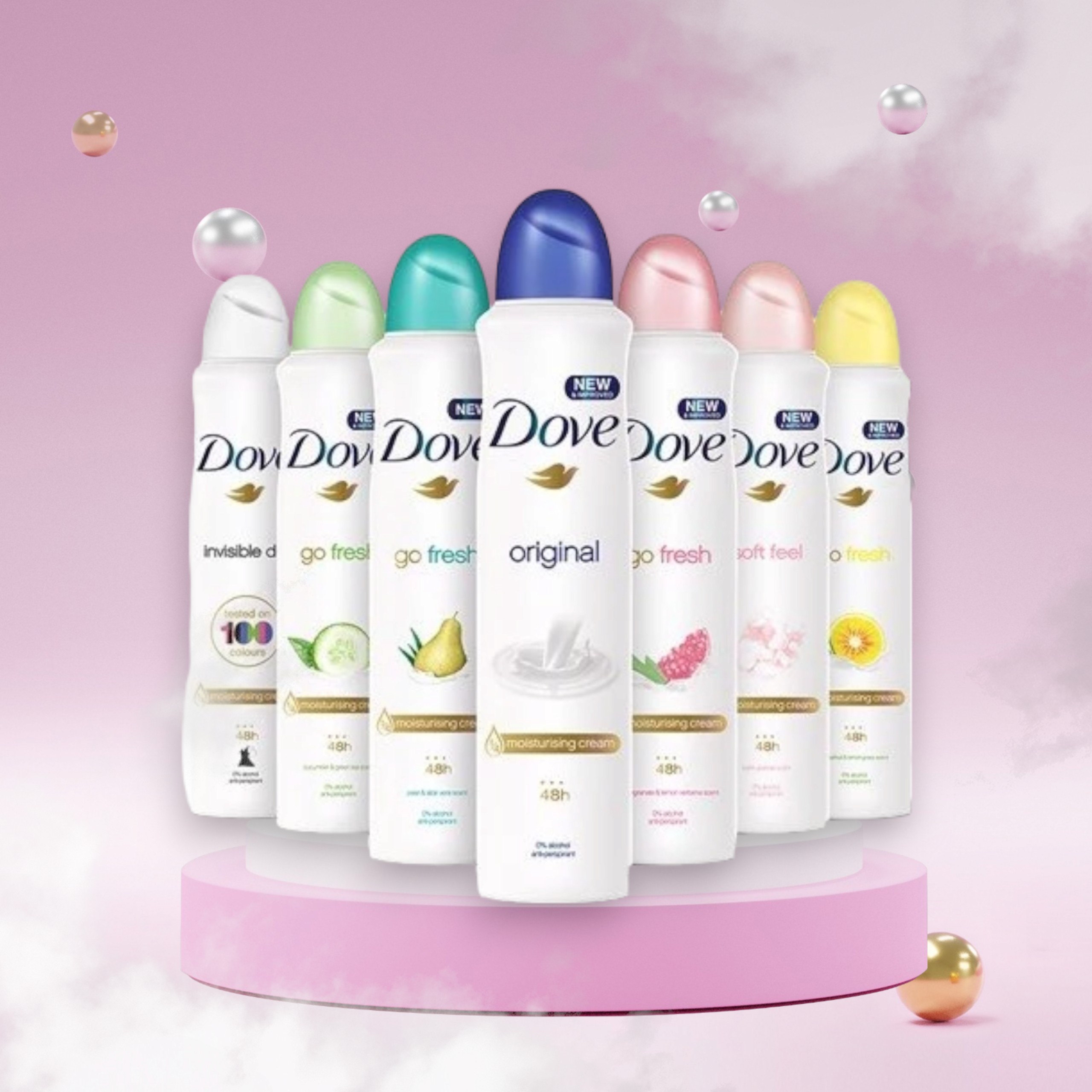 Xịt ngăn mùi Dove các loại 150ml