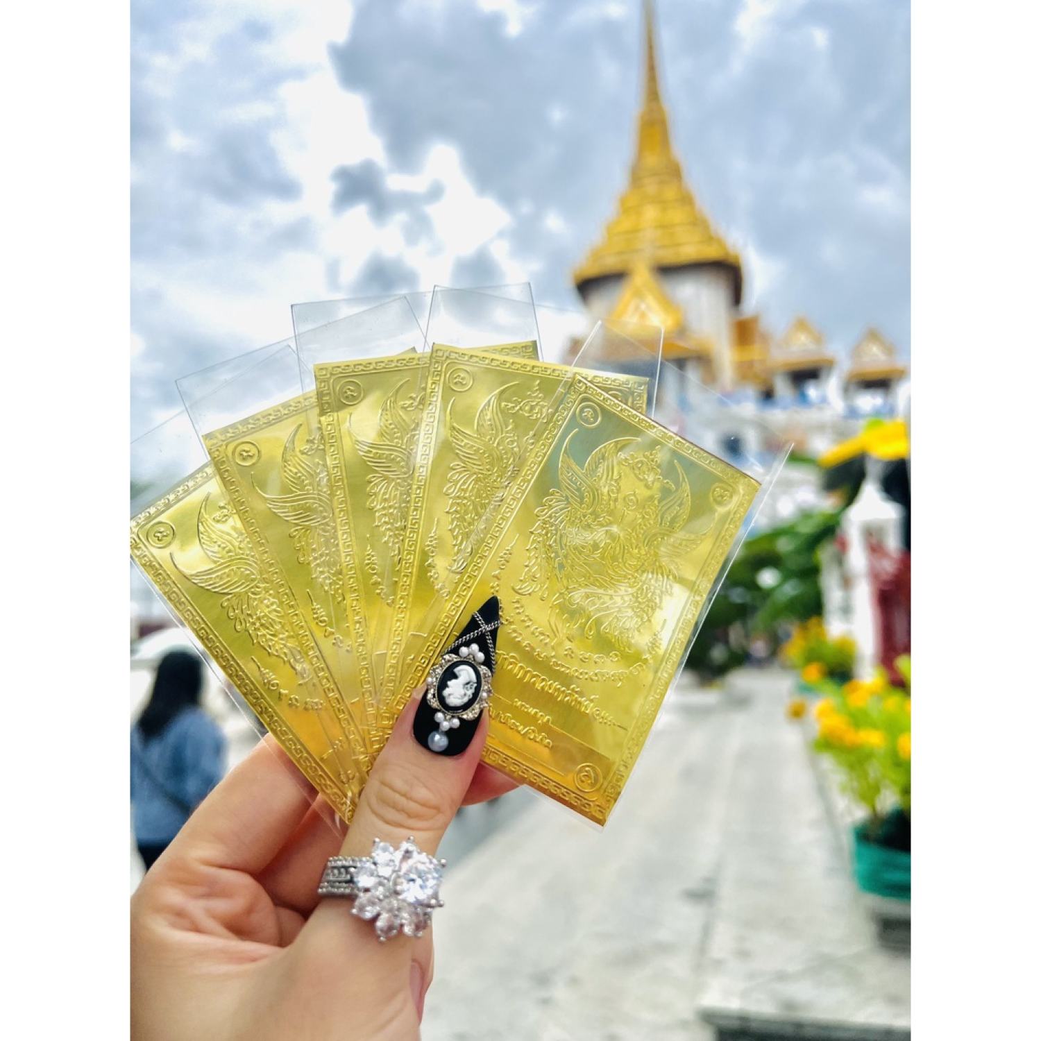 Yant thép cặp chim vẹt salika thần thánh