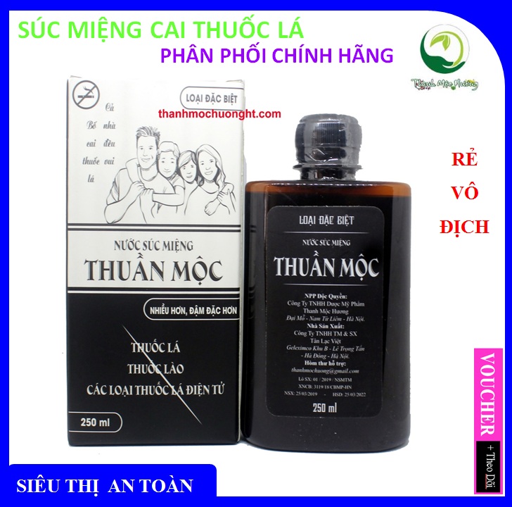 [ CHÍNH HÃNG ] Cai thuoc lá Thuần Mộc Thanh Mộc Hương không mệt mỏi không tái nghiện