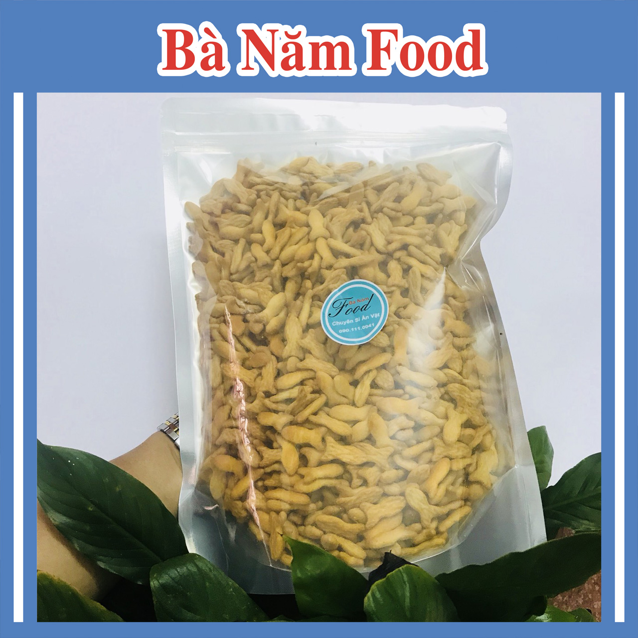 Bánh quy cá mặn ăn vặt sài gòn