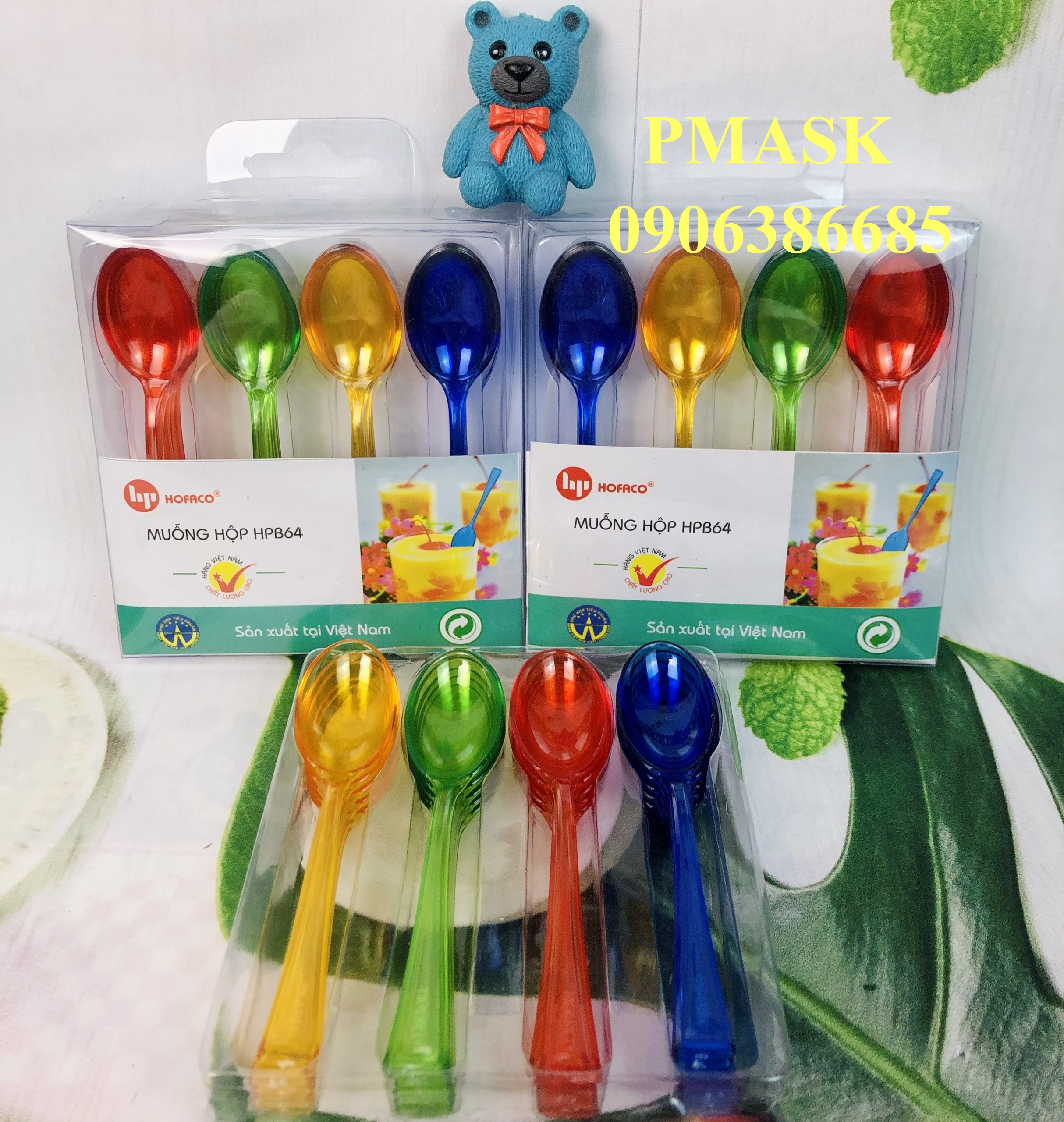 Thìa ăn tráng miệng bằng nhựa Hofaco cao cấp – Muỗng hộp HPB64 – Thìa múc thức ăn nhỏ gọn, tiện lợi