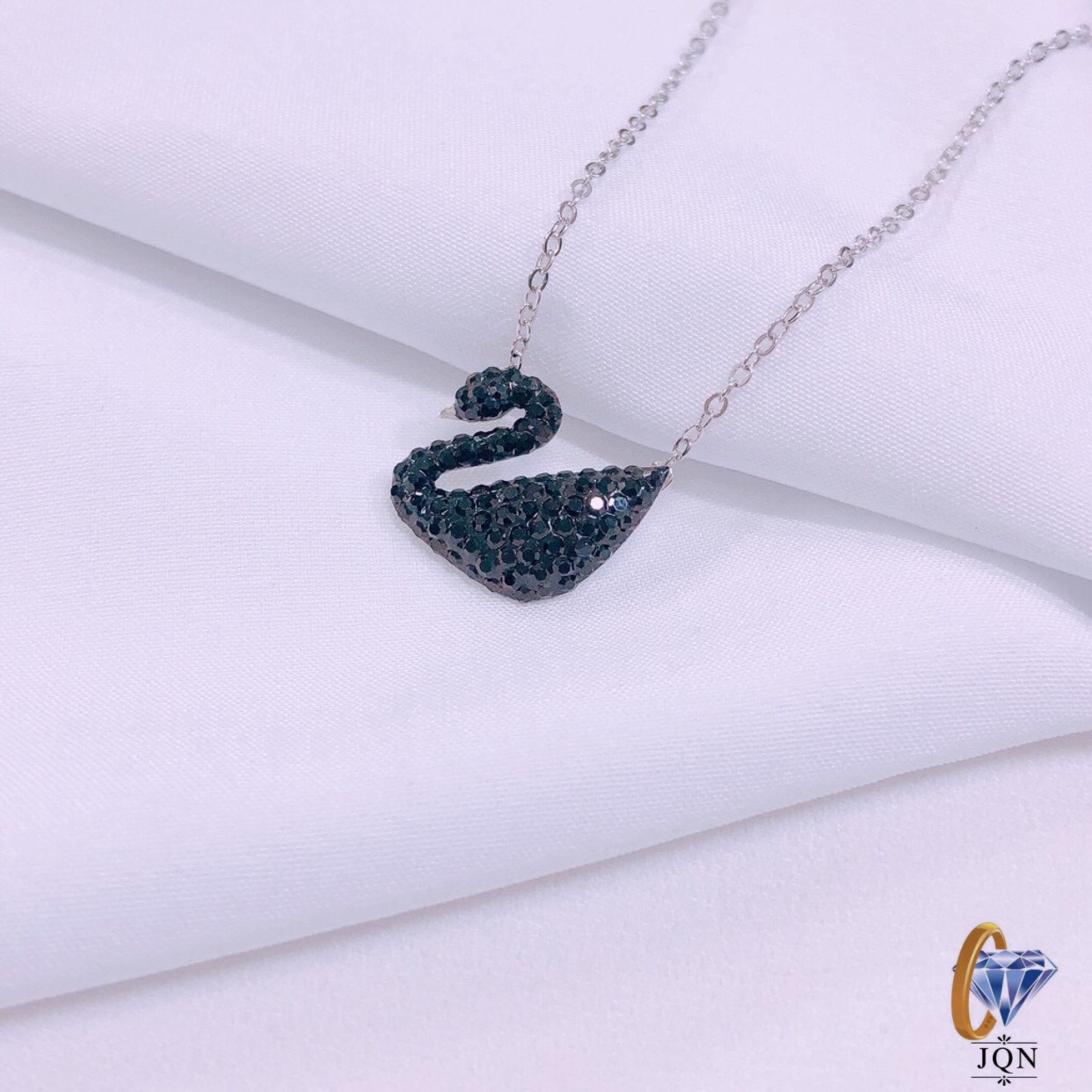 Dây chuyền bạc thật dây chuyền nữ thiên nga đen chất liệu bạc nguyên chất xi bạch kim cực đẹp/ JQN gian hàng uy tín, chất lượng