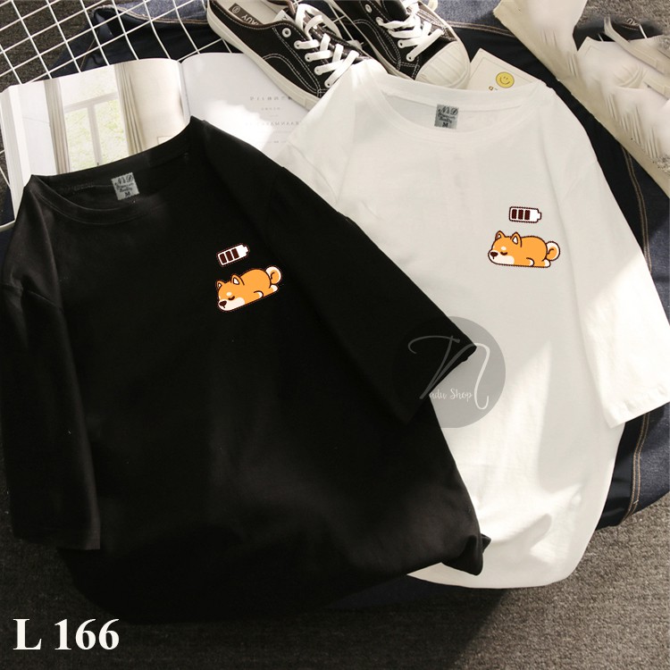 [HCM]Áo Thun Unisex - Áo Thun Tay Lỡ L 166