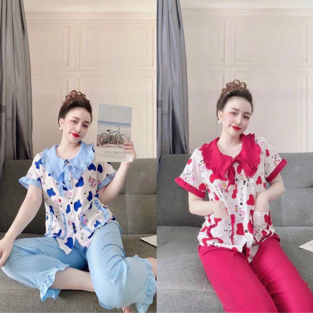 Set bộ thời trang họa tiết bò sữa siêu dễ thương