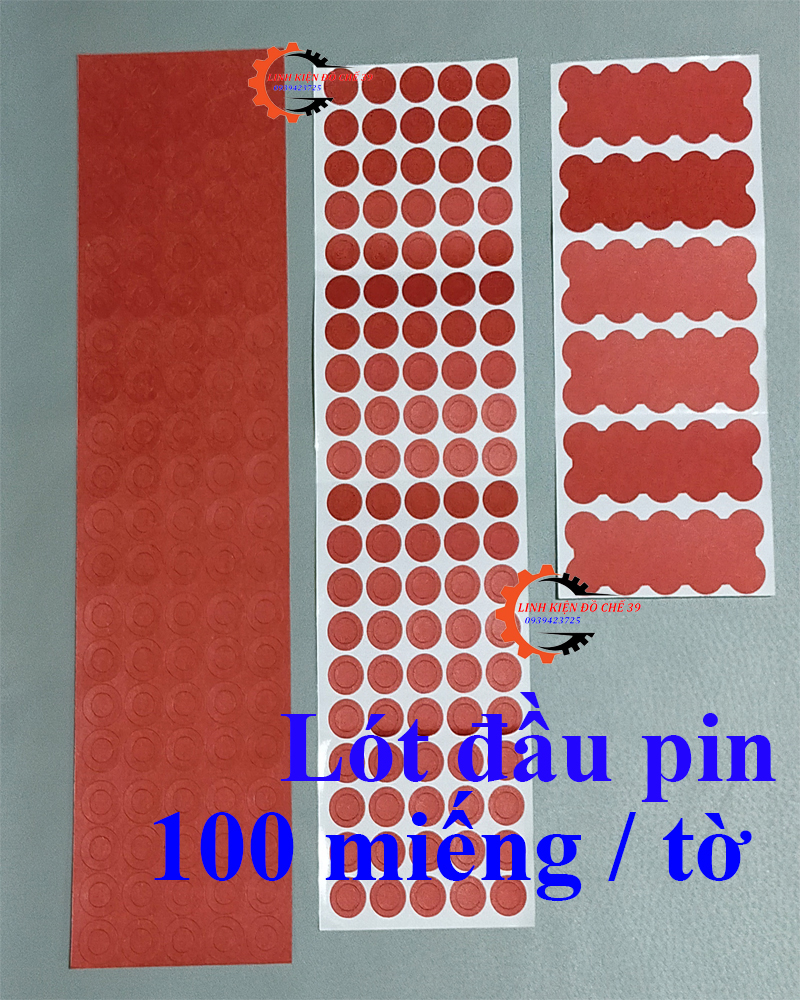 Giấy dán đầu dương pin 18650