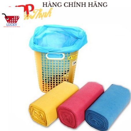 3 Cuộn túi đựng rác tiện lợi (1kg)- NHIỀU MÀU- Thân thiện môi trường- Tự phân hủy