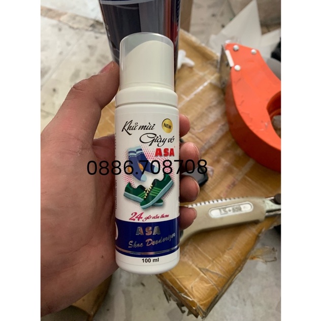 Xịt khử mùi hôi giày,vớ,nón bảo hiểm asa 100ml