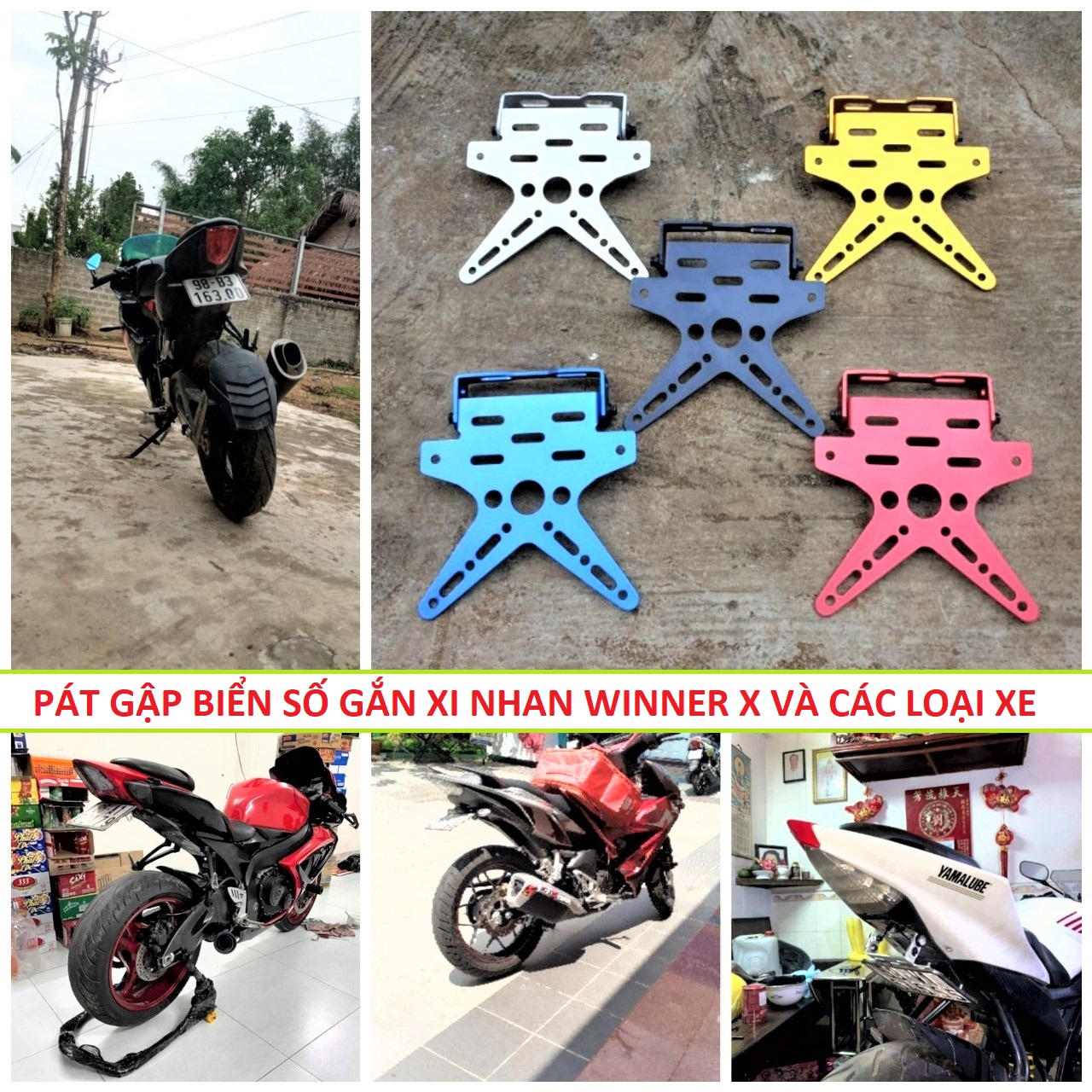 PÁT GẬP BIỂN SỐ ĐA NĂNG WINNER X VÀ NHIỀU LOẠI XE KHÁC , PÁT BIỂN SỐ GẬP WINNER X , R15 , GSX , PKL VÀ CÁC XE , GIÁ GẤP BIỂN SỐ ĐỘ NHƯ ZIN CHO NHIỀU LOẠI XE , PHỤ TÙNG XE MÁY , PHỤ KIỆN XE MÁY