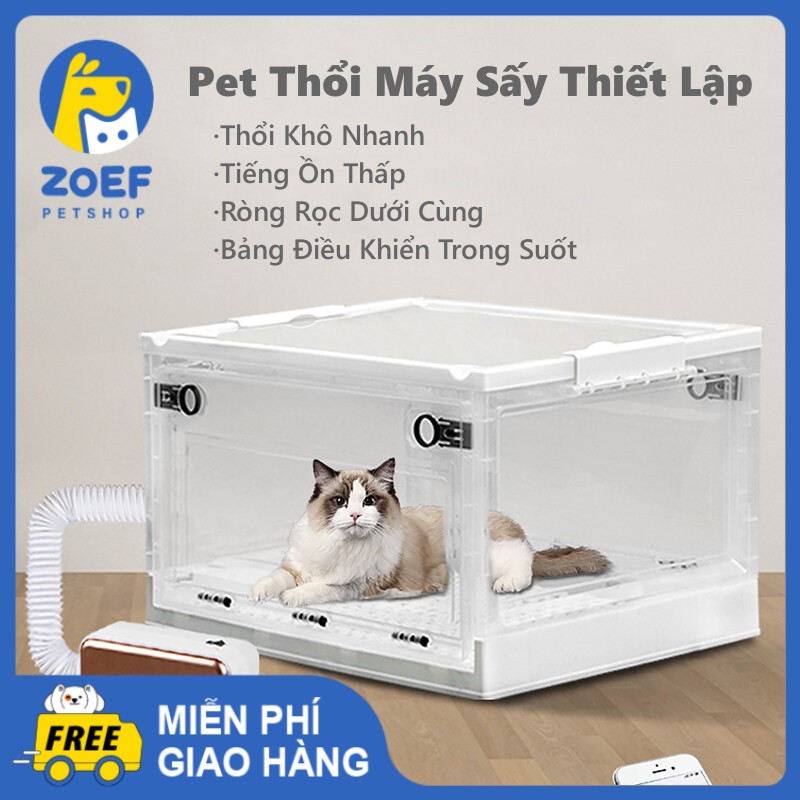 ZOEF Transparent Folding Pet Drying Box Blow-Drying Box For Dogs And Cats