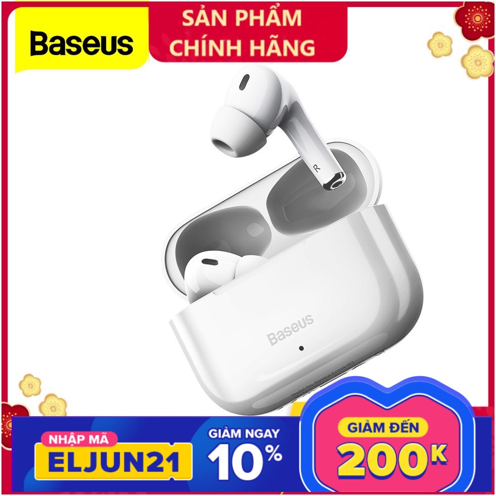Tai nghe Bluetooth Baseus Encok True Wireless Earphones W3 Bluetooth 5.0 giảm tiếng ồn chống thấm nước độ bền cao hshop365 abshop365 abshop hshop