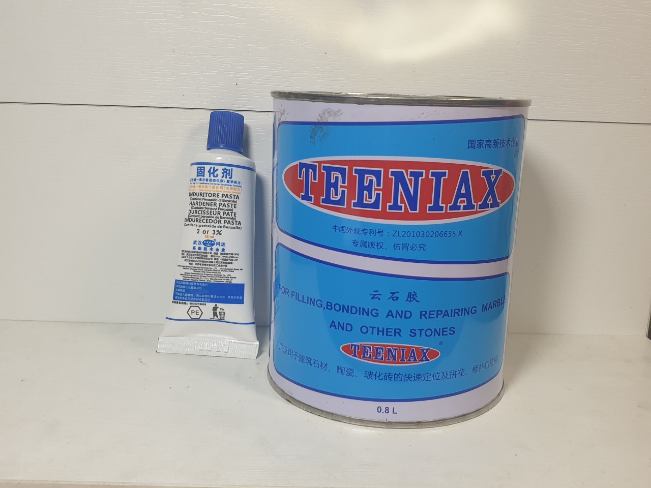 Keo Dán Đá Teeniax, Gắn Đá Hoa Cương, Marble (lon 0,8L+1tuýp 35ml)