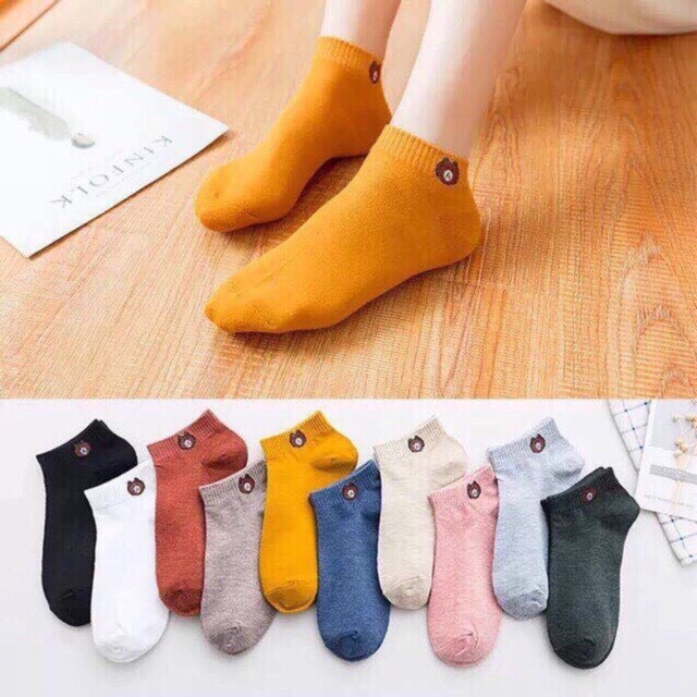 Tất nữ hình gấu cute