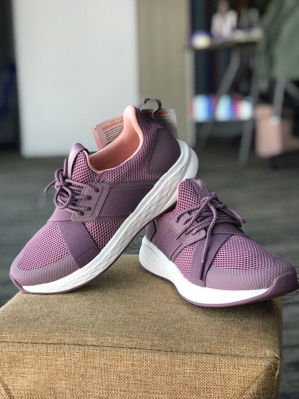 Giày Sneaker Hunter Nữ, Be Girl, DSWH01000, Tím hồng