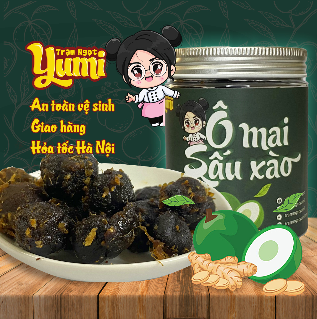 Ô mai Sấu xào Yumi đồ ăn vặt xí muội thơm ngon