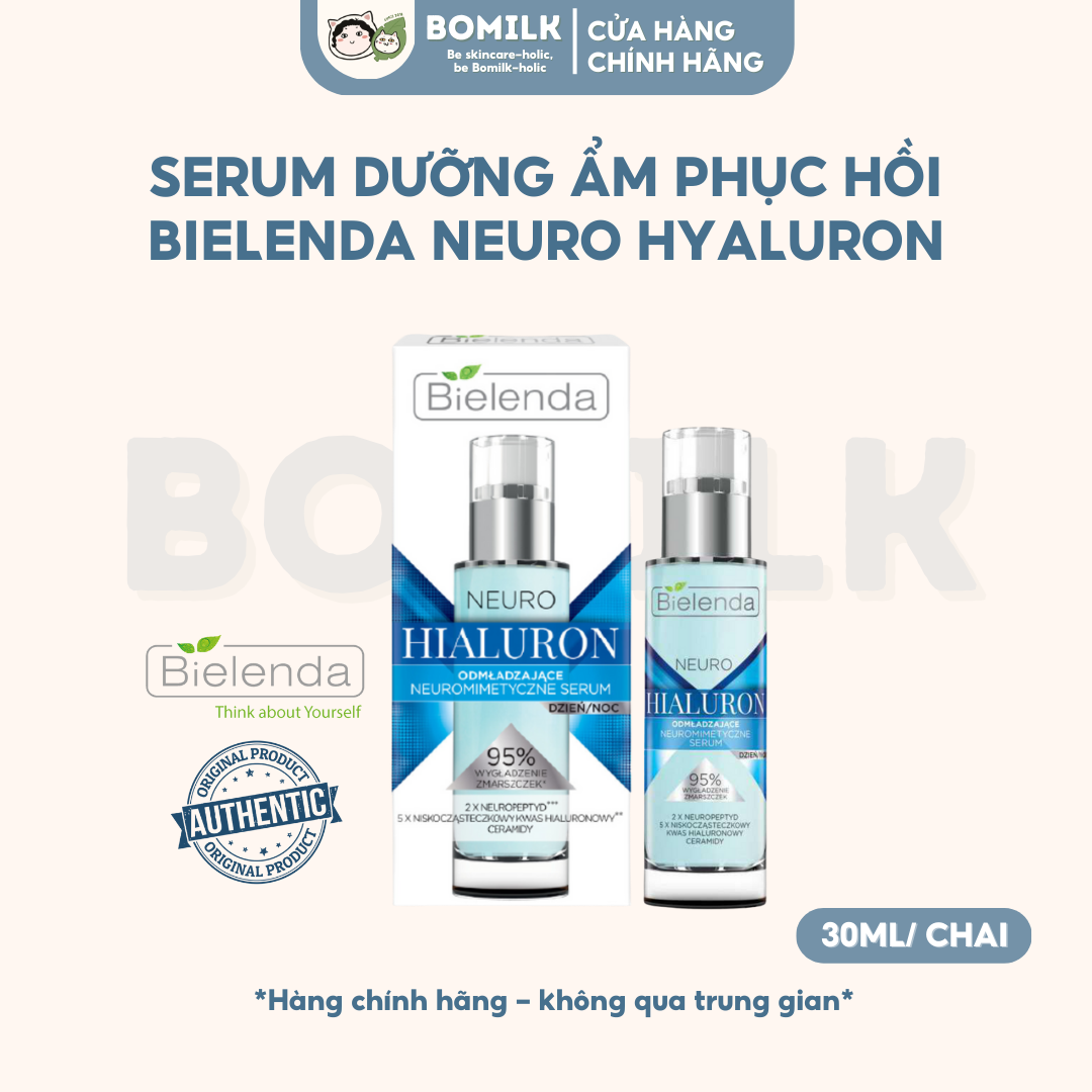 Serum Bielenda Neuro Hyaluron - nuôi dưỡng, cấp ẩm, phục hồi da
