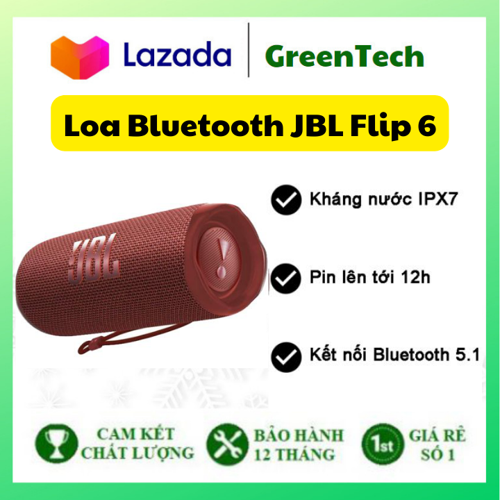 Loa Bluetooth JBL Flip 6 - Flip 8, Loa Nghe Nhạc Karaoke Công Suất Lớn,- Âm Thanh Mạnh Mẽ. Treble Rời, Sử Dụng Với Máy Tính, Vi Tính, LapTop, PC, TiVi BLuetooth 5.1 - Chống Nước, Chống Bụi IP67 - Chơi Nhạc 12h - Bảo