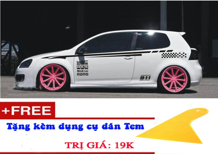 Bộ tem dán sườn xe d-127