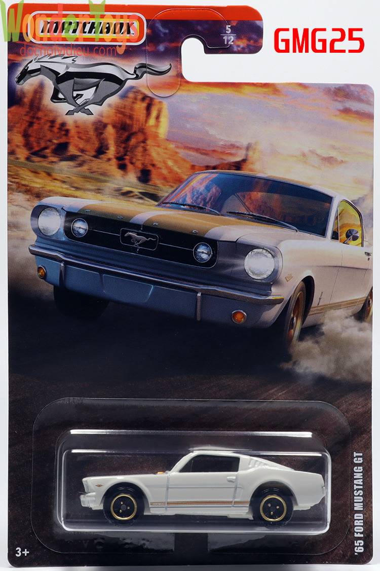 Xe mô hình matchbox '65 ford mustang gt - ford mustang & shelby - 2020 - gmg25