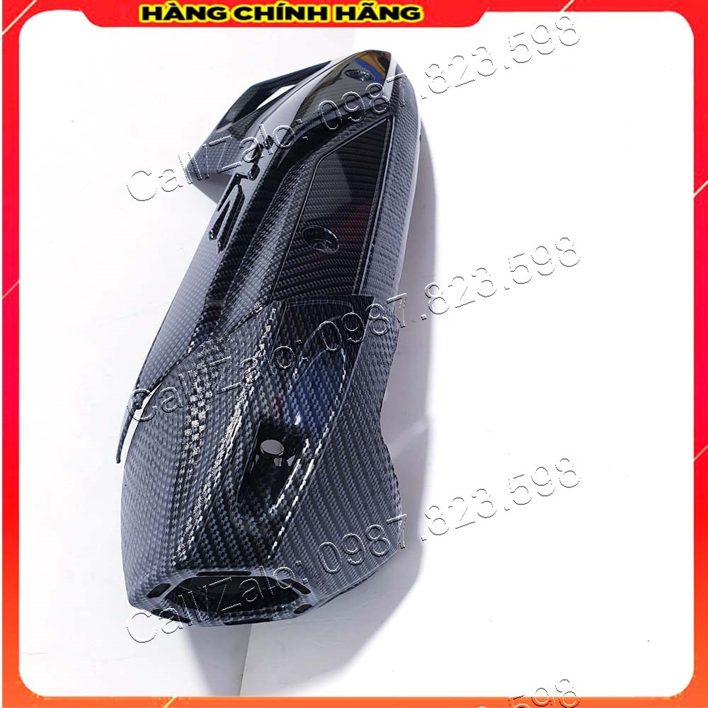 Ốp pô sh 2017 - 2019 sơn vân carbon hàng chính hãng artistar, ốp pô sh 2017, 2018, 2019; ốp pô kèm chụp đuôi pô sh 2017 - 2019; ốp bô sh việt