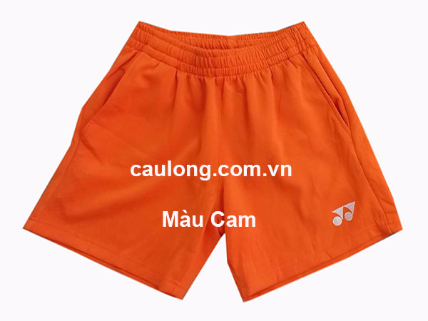 Quần short cầu lông nữ yonex logo màu cam
