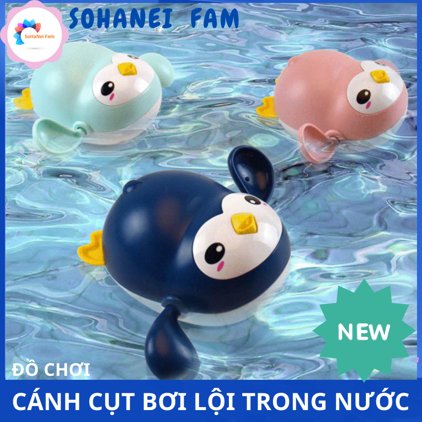 [HCM]Đồ Chơi Chim Cánh Cụt Bơi Lội Trong Nước Bằng Dây Cót Siêu Dễ Thương Cho Bé - Đồ Chơi Dưới Nước Đồ Chơi Nhà Tắm - SOHANEI FAM