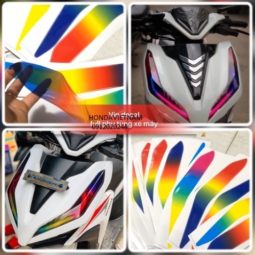 CẶP TEM DÁN CHOÁ ĐÈN DEMI DÀNH CHO XE VARIO 2018-2020 KHÔNG BAY MÀU, GIÚP CHO XẾ YÊU TRỞ NÊN NỔI BẠT