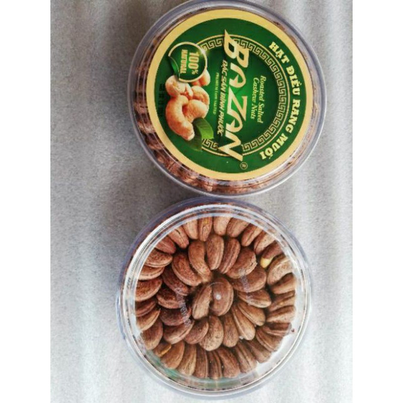 500g Hạt Điều rang muối vỏ lụa không mặn loại A - hạt điều Bình Phước
