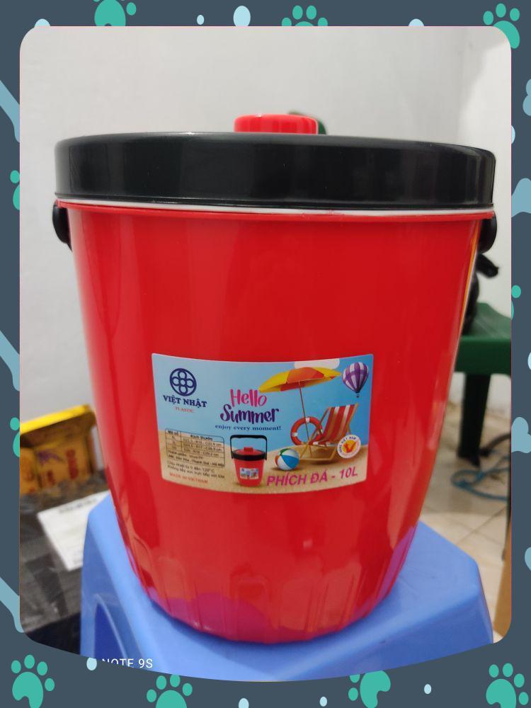 Phích đá 10 lít việt nhật /bình giữ nhiệt/ thùng đựng đá. nhuavietnhat