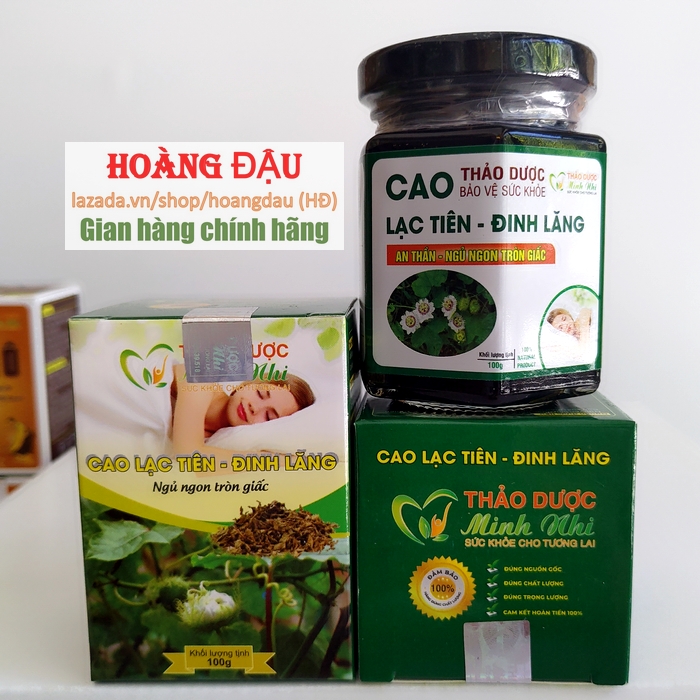 Cao lạc tiên - đinh lăng - Ngủ Ngon Tròn Giấc (Lọ 100g)