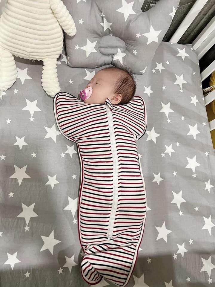 Quấn Chũn Ủ Nhộng thần thánh Túi ngủ giúp bé sơ sinh ngủ ngon giấc nhiều màu sắc và sọc Cao Cấp Hàng Chính Hãng