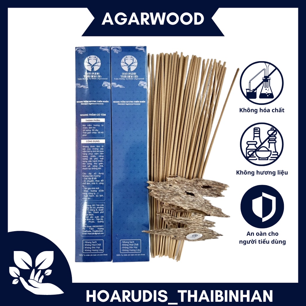 Nhang trầm hương cao cấp 100% thiên nhiên tài lộc dài 38 cm loại 2
