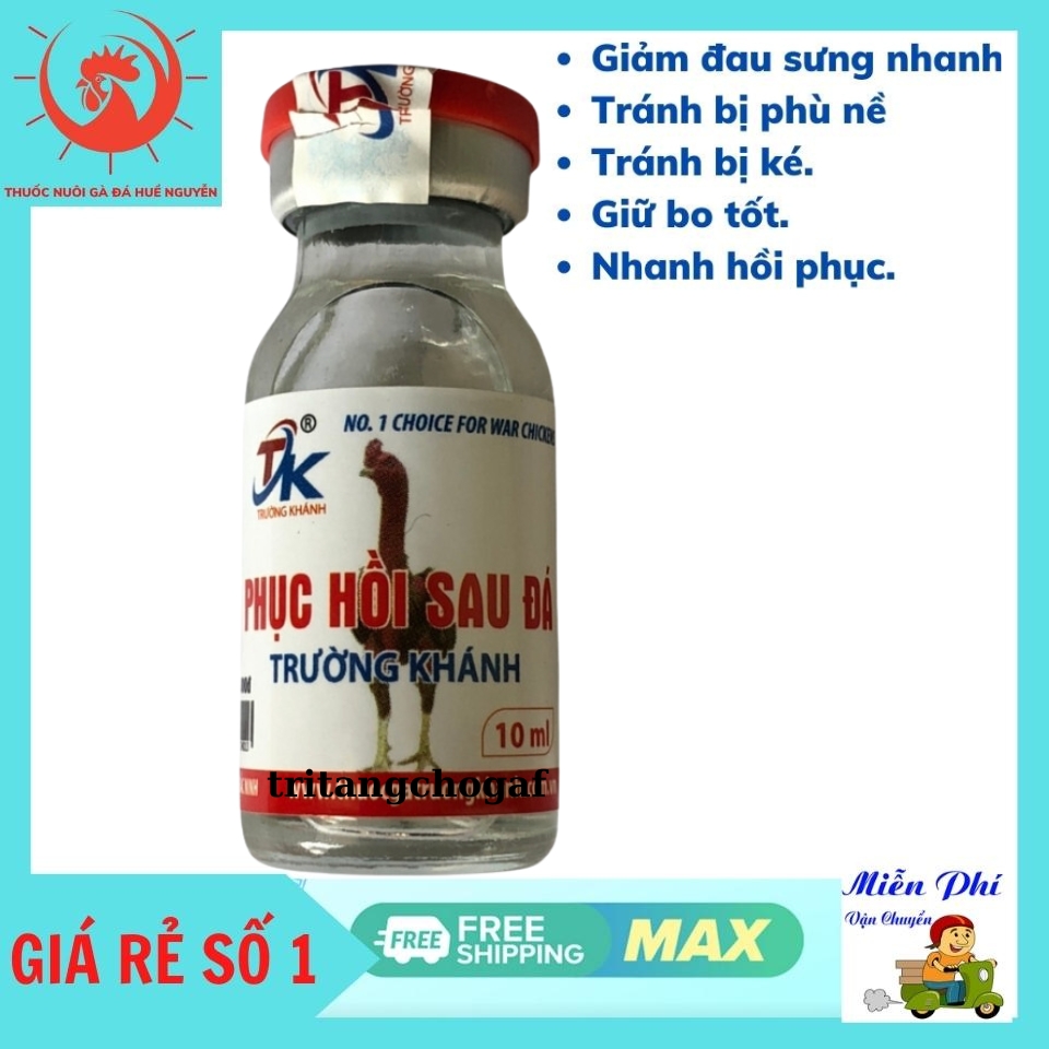 Tang cho gà PHỤC HỒI TRƯỜNG KHÁNH .Tan Bầm.Giảm Đau tránh ké.chuyên tang, giảm phù nề cho gà đá giữ bo tốt