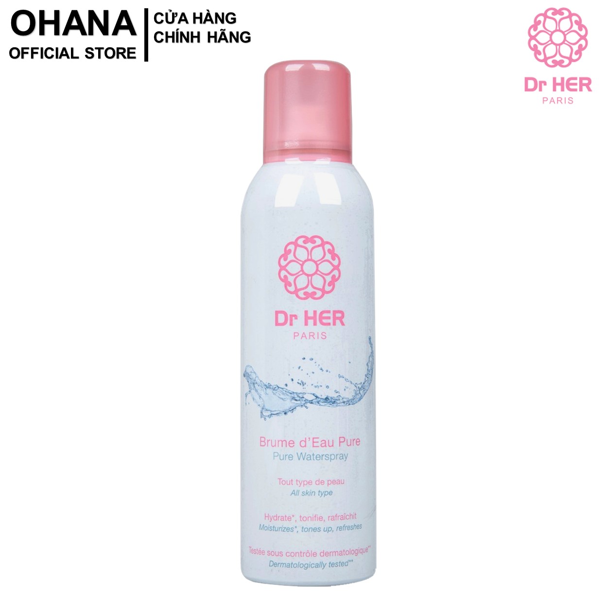Xịt khoáng cấp ẩm dr her paris 150ml