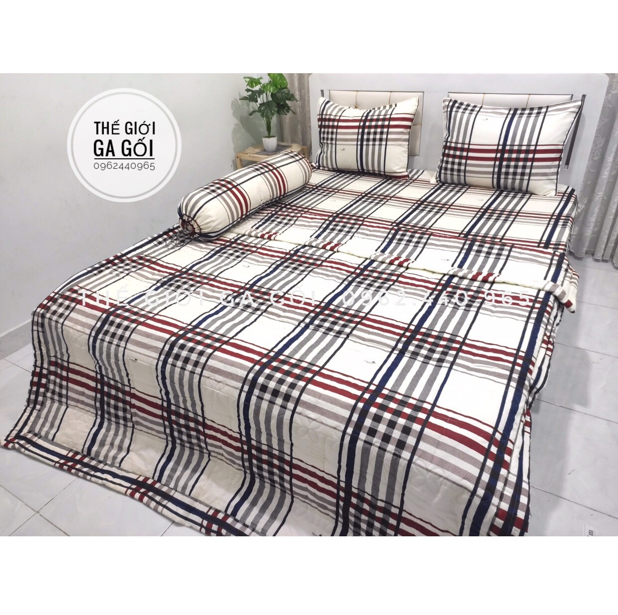 Bộ Drap Thắng Lợi 100% Cotton chuẩn logo