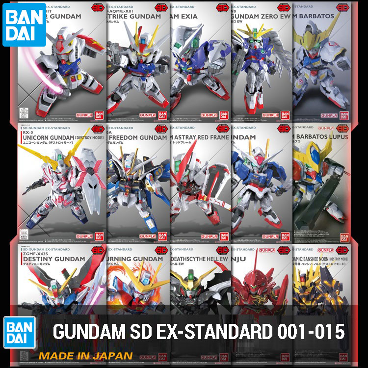 Mô hình gundam sd Bandai SDEX từ SDEX 001 đến SDEX 015 Gundam EX-Standard Serie SD Gundam EX-Standard