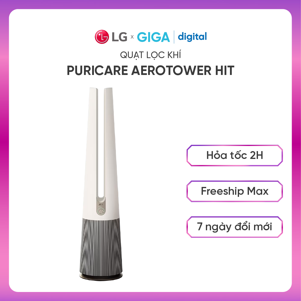 Máy lọc không khí LG PuriCare AeroTower Hit FS15GPBK0