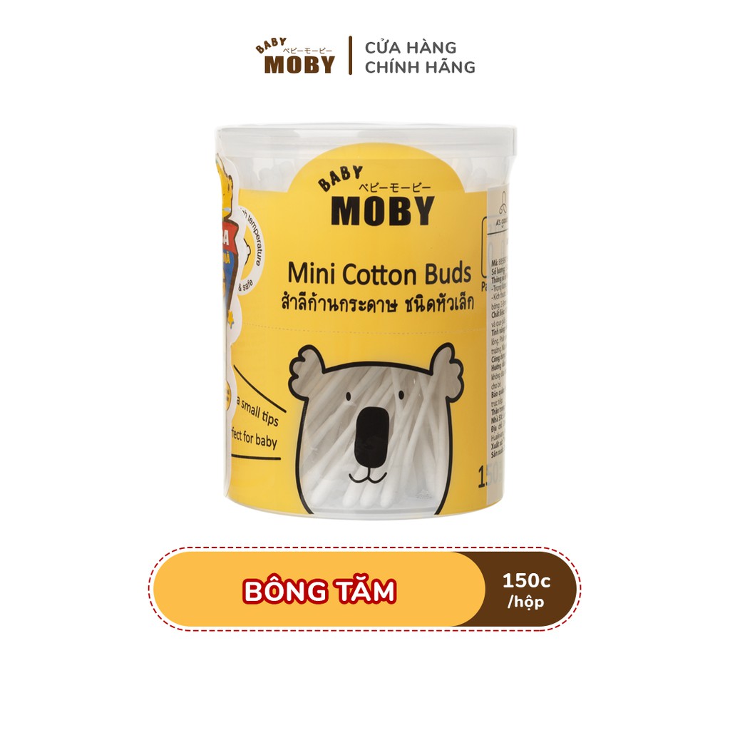 Bông tăm trẻ em Moby Baby cỡ nhỏ