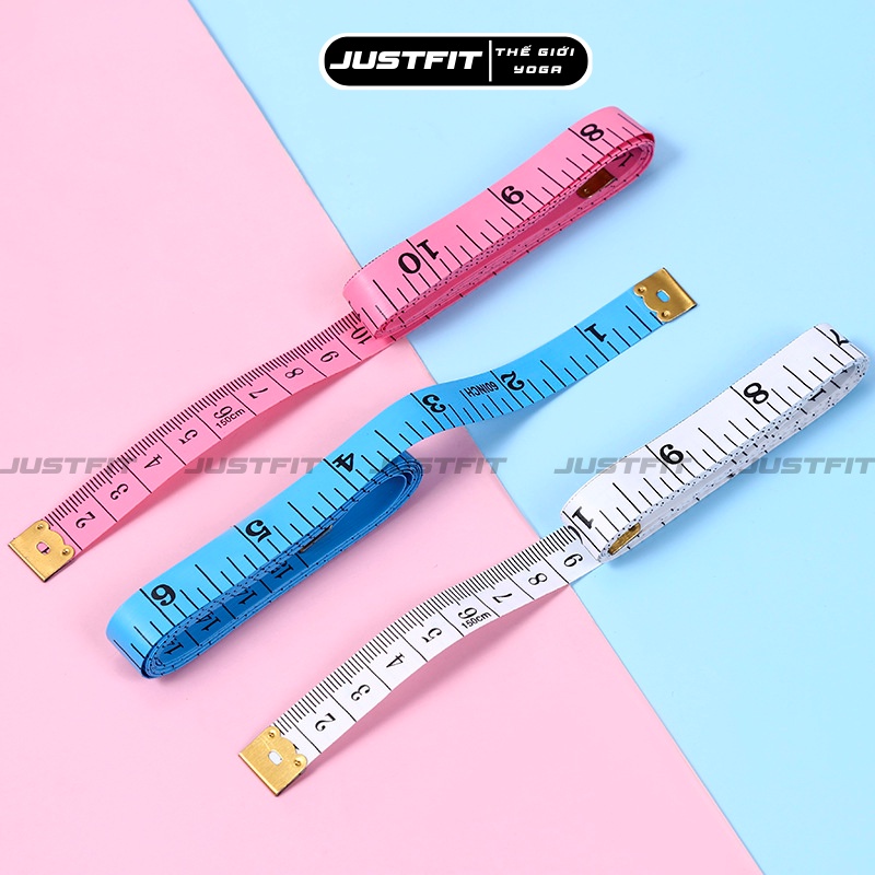 Thước dây JUSTFIT đo eo theo dõi giảm cân, vòng đo bụng