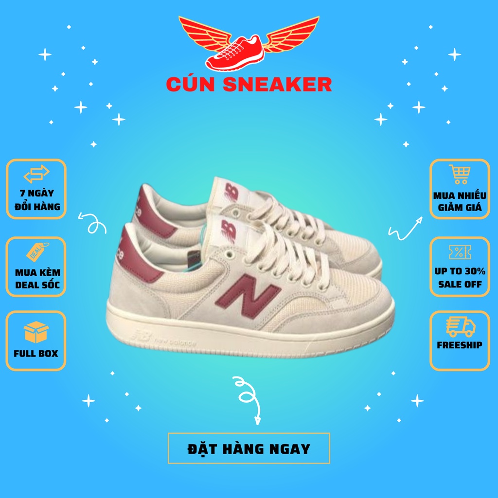 Giày thể thao nb crt 300 2.0 màu đỏ mận chuẩn sc full box , giày new balance nb crt 300 cao cấp full sz nam nữ