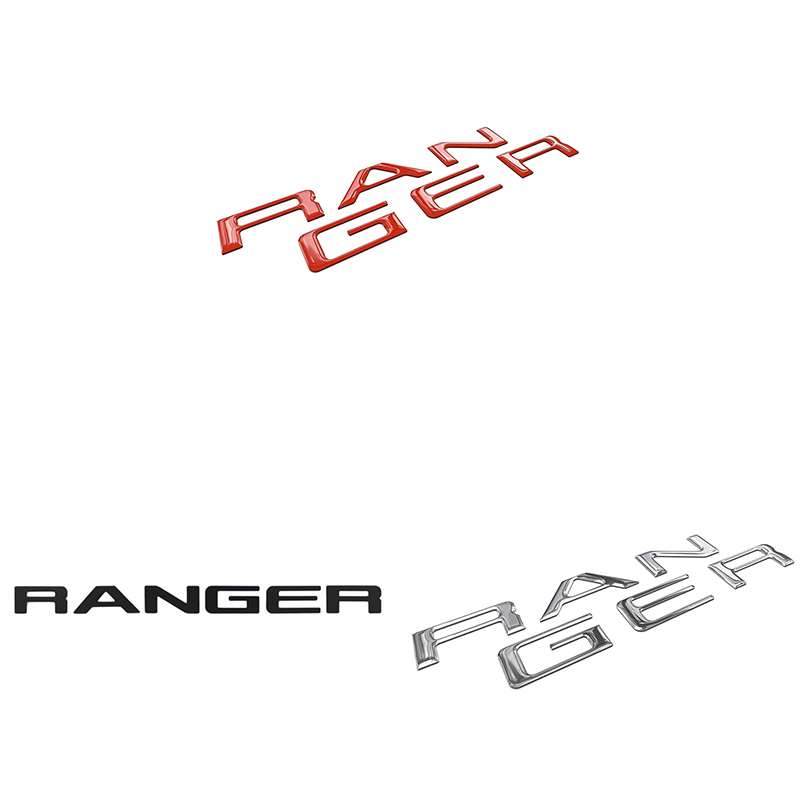 Tailgate Insert Letters for Ford Ranger 2019 2020, 3D Raised & Decals Letters, Tailgate Emblems