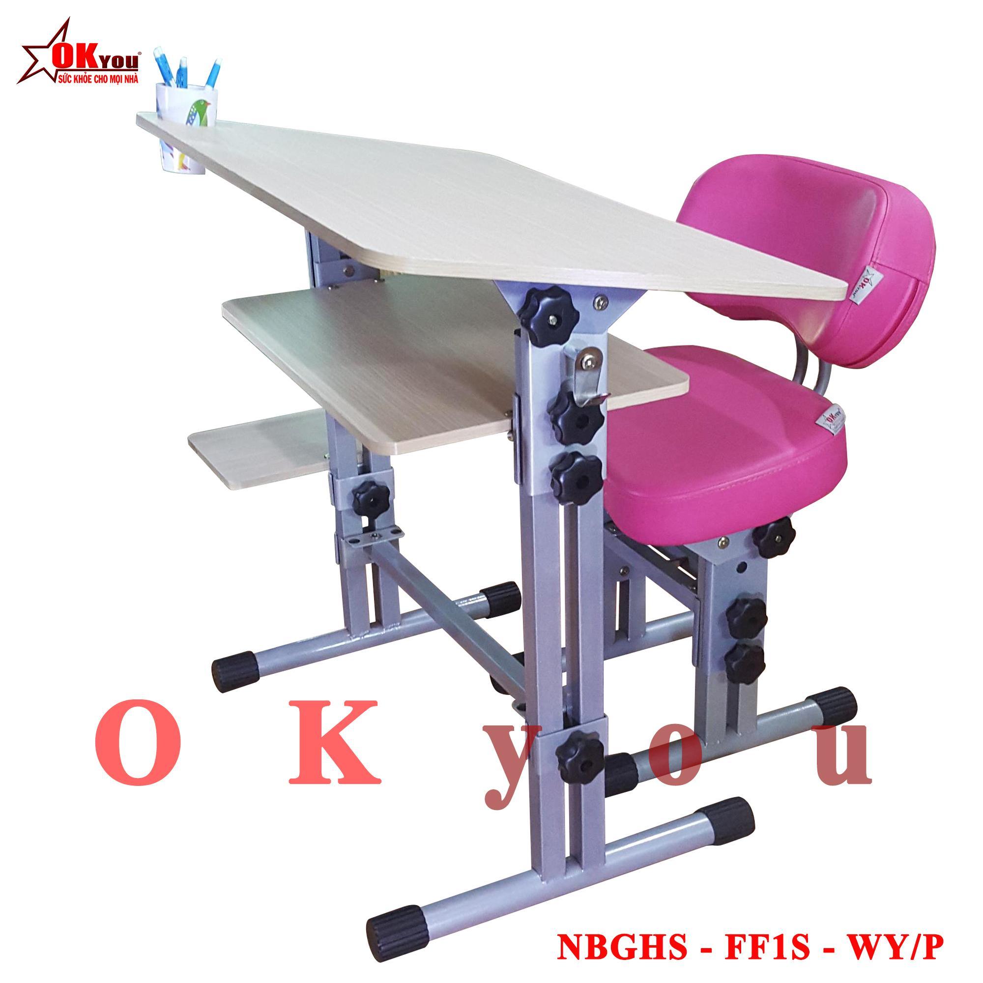 [Trả góp 0%] Bàn ghế học sinh thông minh Okyou NBGHS FF1S – WY